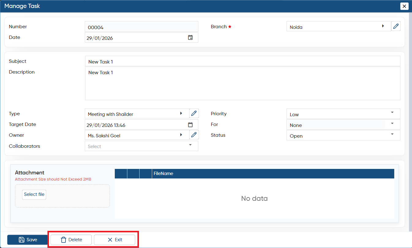 Activity Management