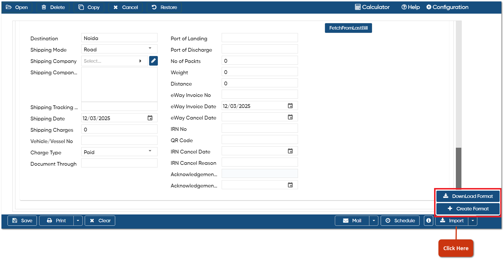 Invoice Against Jobcard