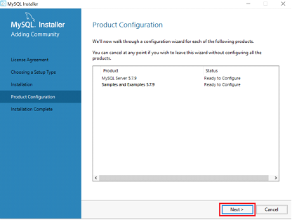My SQL Installation