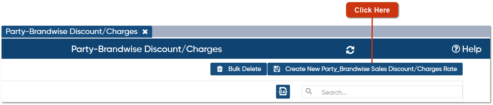 Party Brand Wise Discount/Charges