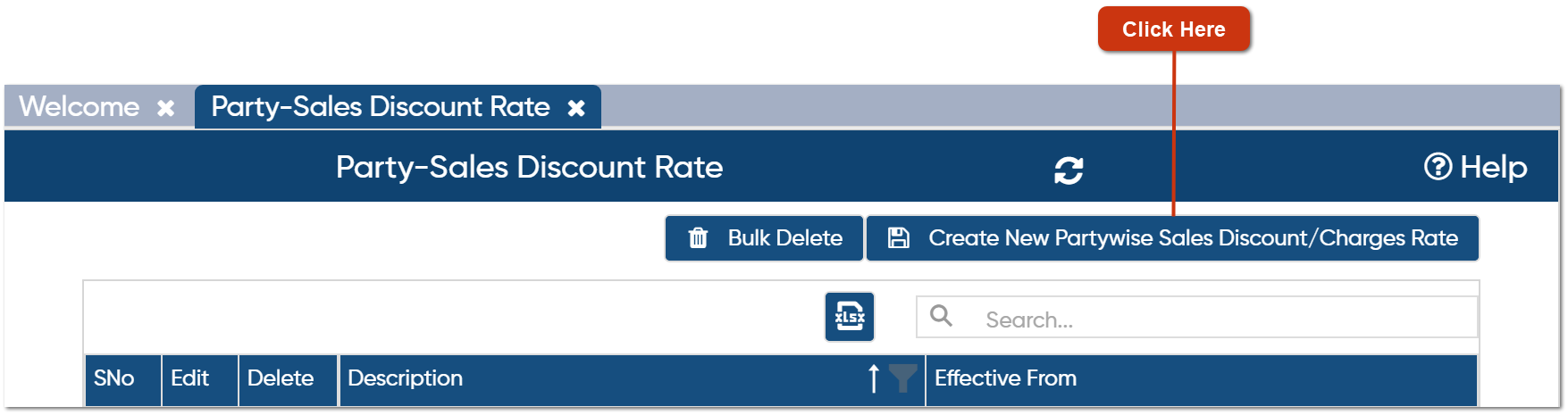 Party Sales Discount Rate
