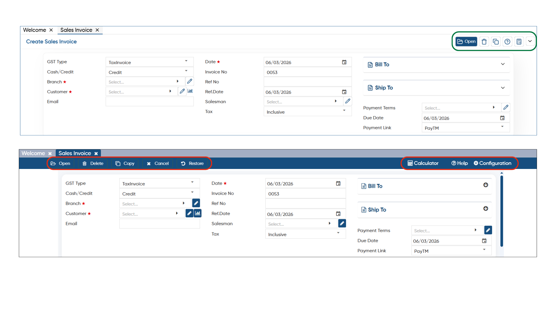 AlignBooks UI Enhancement & Interface Updates